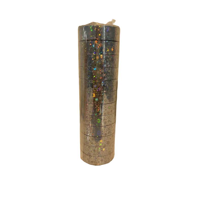 Glitter Tapes Silver 1 Roll