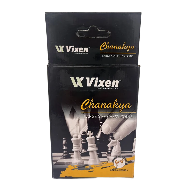 Vixen Chessmen Chanakya Black & White