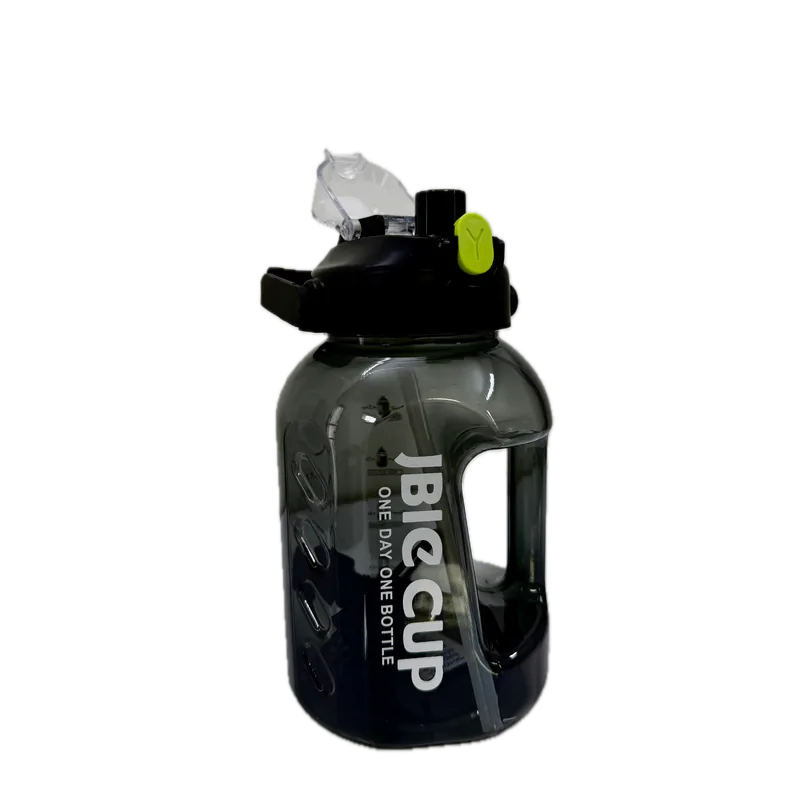 2 in 1 GYM Water Bottle Black