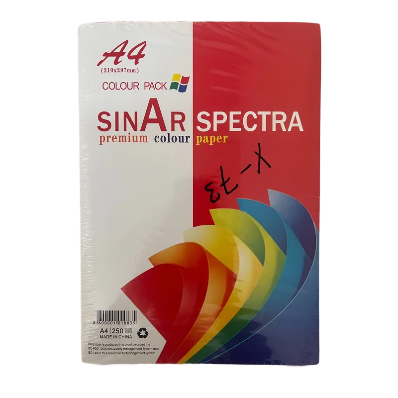 Sinar Spectra Premium Colour Paper 1 Pack A4 Pink