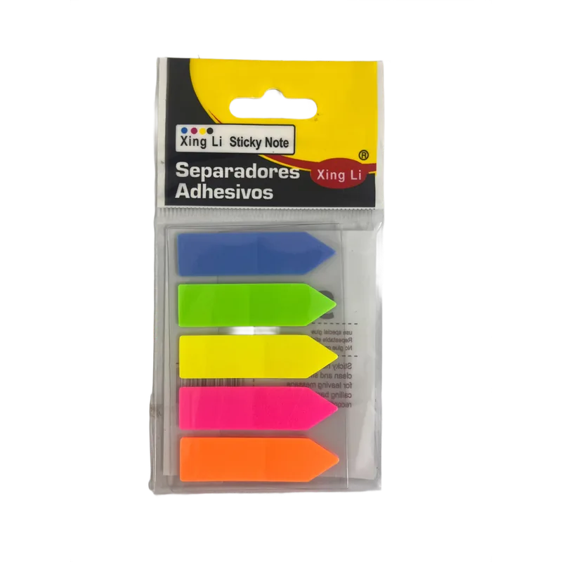 Xingli Sticky Notes Separadores Adhesivos 1 Pack 120 x 20 mm Multicolor