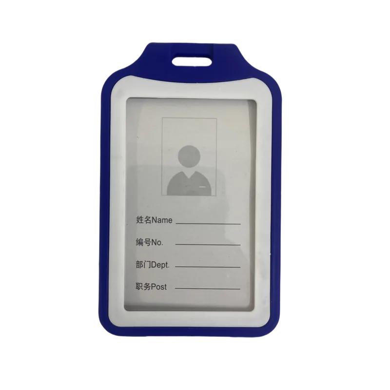 ID Card Holder T-995V Blue Vertical