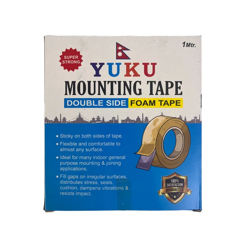 Yuku Double-Sided Mounting Tape Roll 1 Pack 24mm