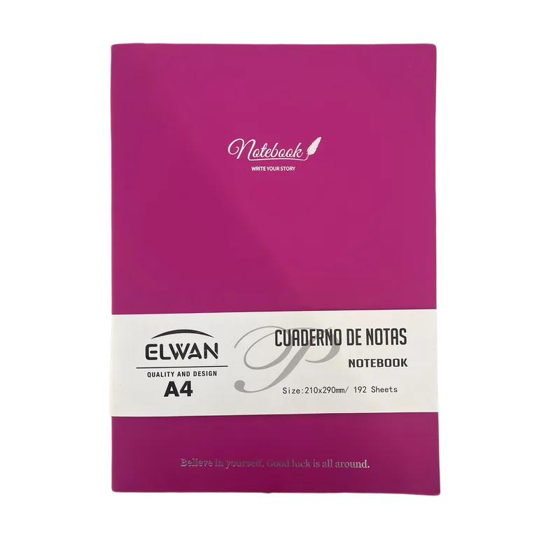Elwan Notebook A4 Multicolor Single Line