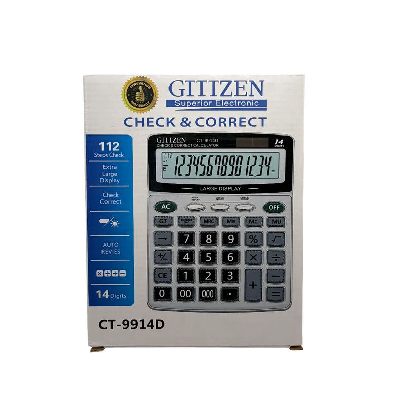 Gitizen Check & Correct Calculator CT-9914D