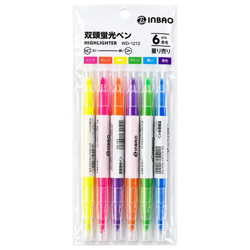 Double Tip Highlighter 1 Pack Multicolor