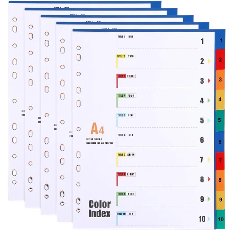 Index File Dividers 1 Pack