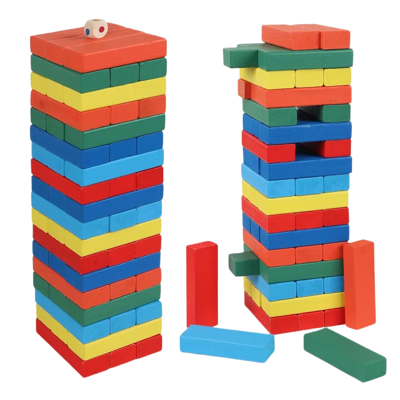 Jenga Blocks 1 Pack Multicolors