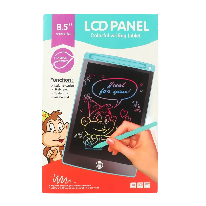 LCD Panel Colorful Writing Tablet Multicolor