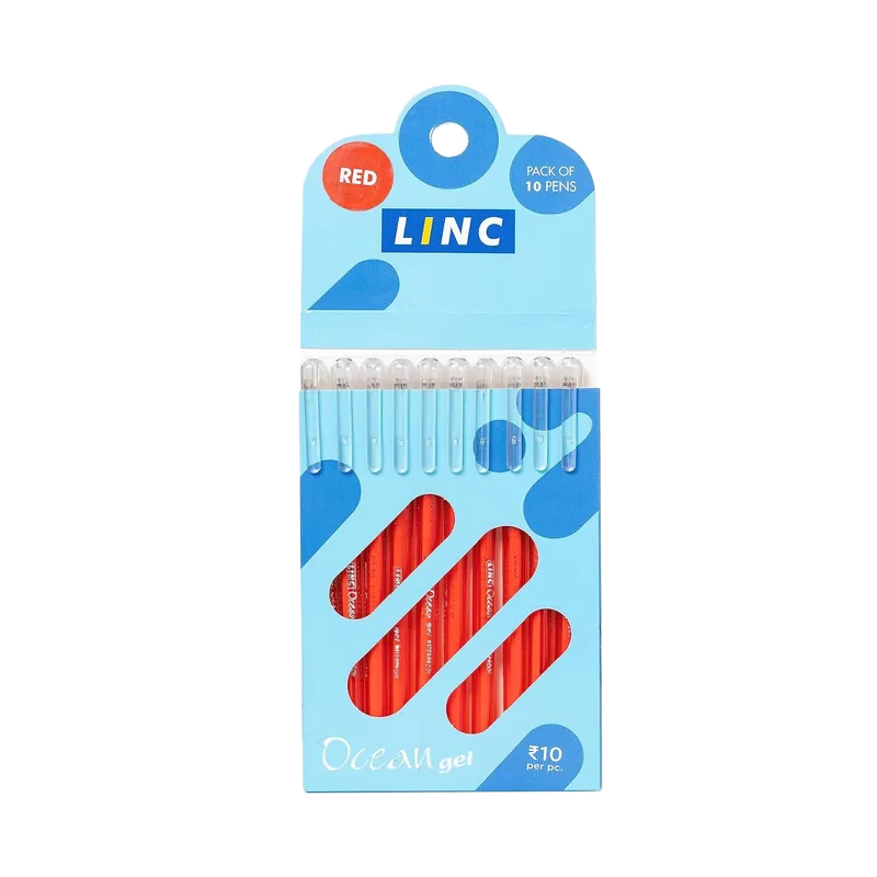 Linc Ocean Gel Pen Red 1 Pack