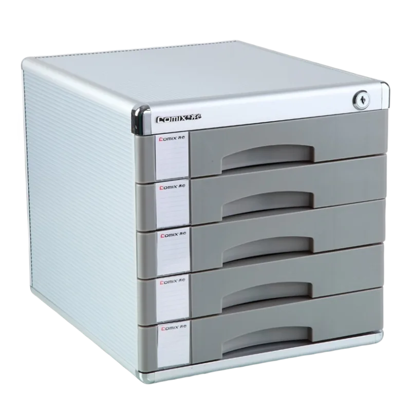 Comix Metal File Cabinet Grey