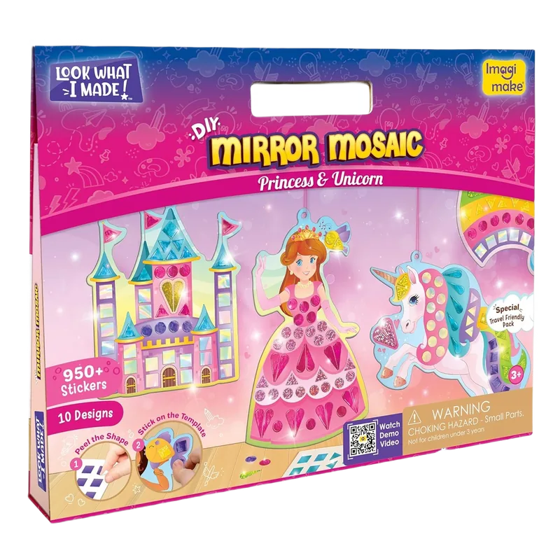 Imagimake Mirror Mosaic Princess & Unicorn Pink