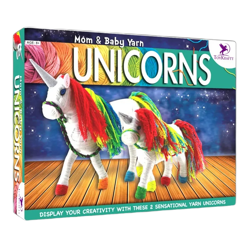 Toykraft Mom & Baby Yarn Unicorns Multicolor