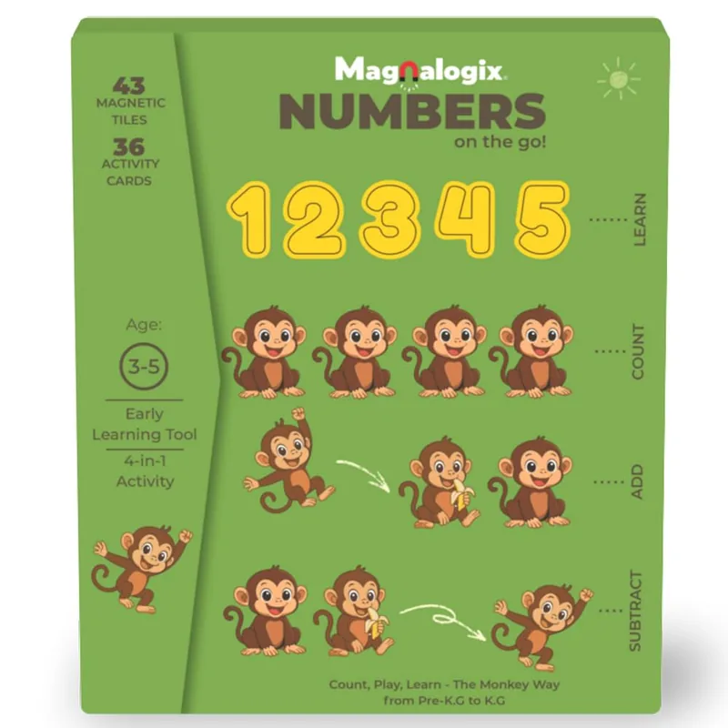 Toykraft Magnalogix Numbers On The Go Multicolor