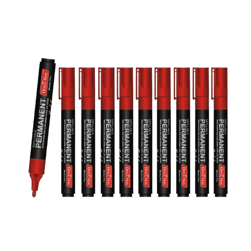 Officemate Permanent Marker Red