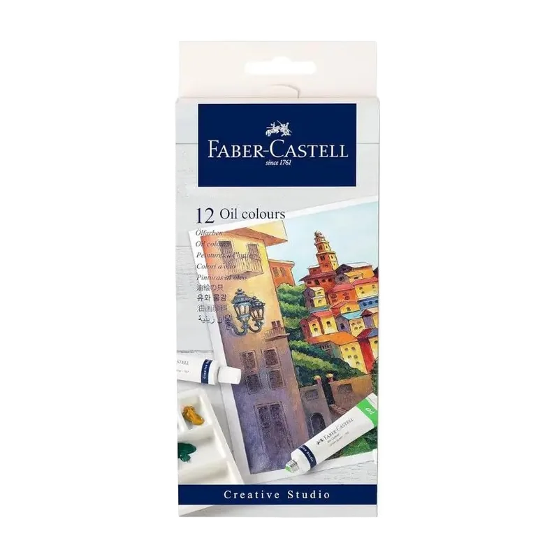 Faber Castell Oil Colours 9 ml 1 Pack 9 ml (Pack of 12) Assorted