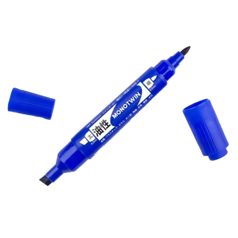 Tombow Oil-Based Twin Marker Blue 1 Pack