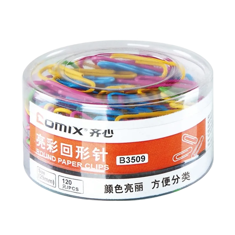 Comix Paper Clips 1 Box 29mm Multicolor