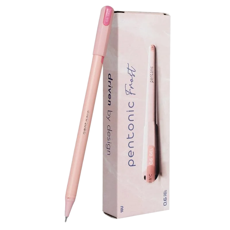 Pentonic Frost Gel Pen Red 1 Pack