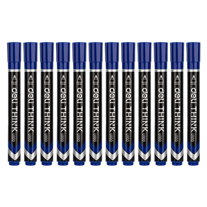 Deli Permanent Marker Blue 1 Pack