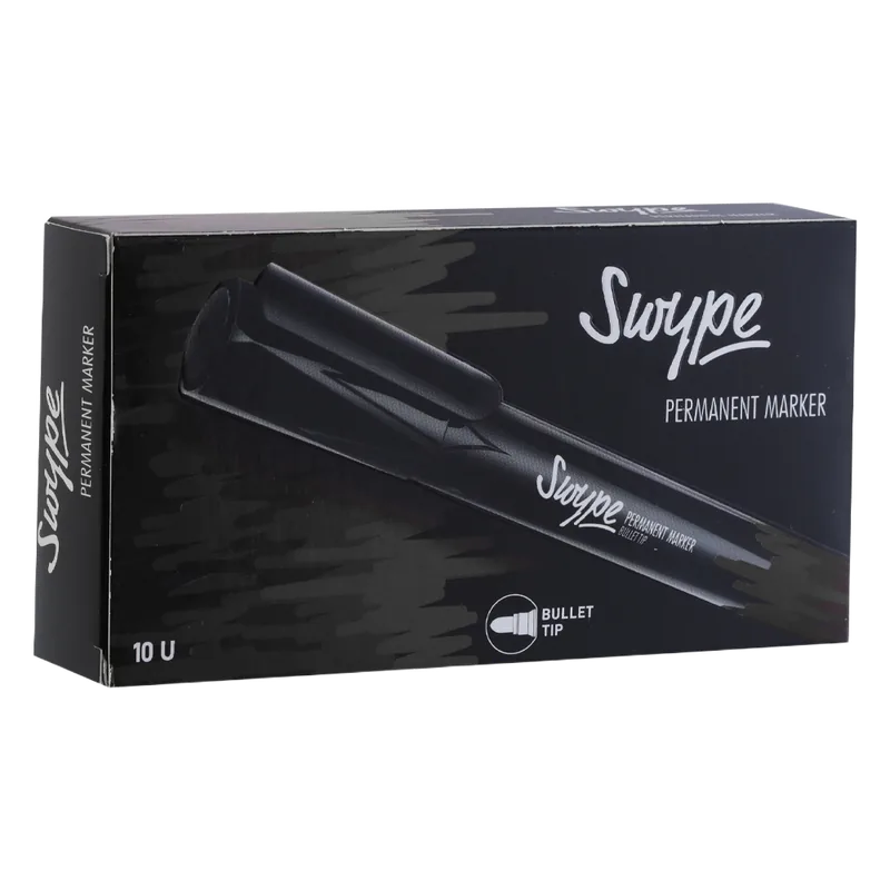 Swype Permanent Marker Bullet Tip Blue