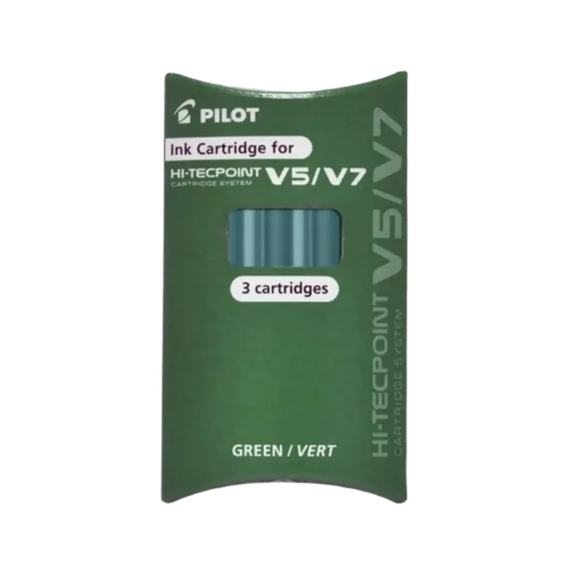 Pilot Hi-Techpoint Ink Cartridge Green 1 Pack