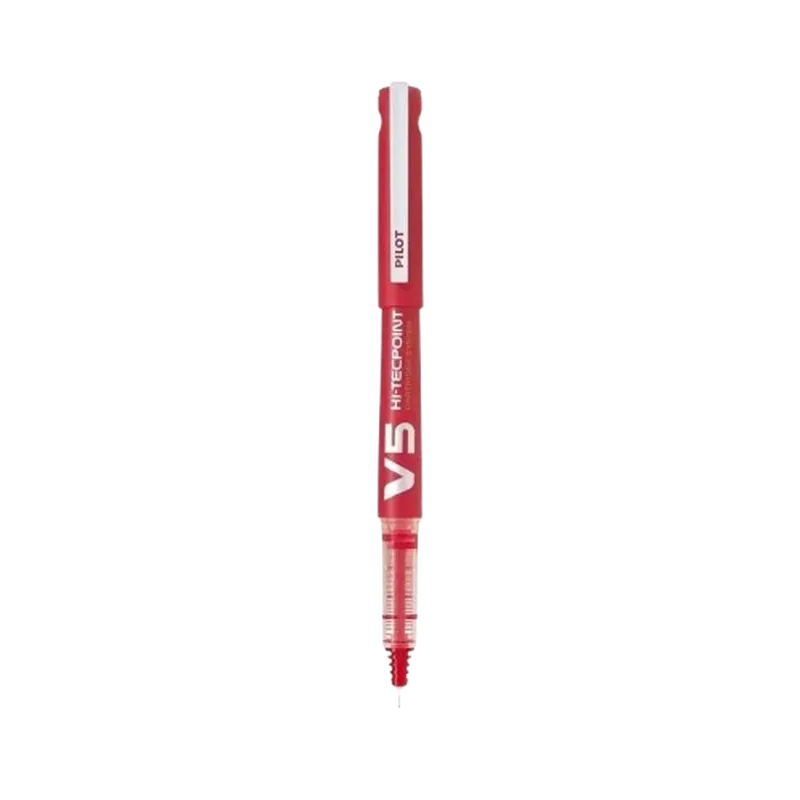 Pilot Hi-Techpoint V5 Cartridge Pen Red 1 Pack