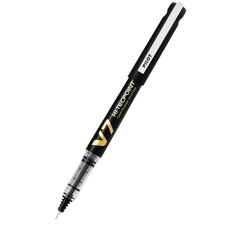 Pilot Hi-Techpoint V7 Cartridge Pen Black 1 Pack