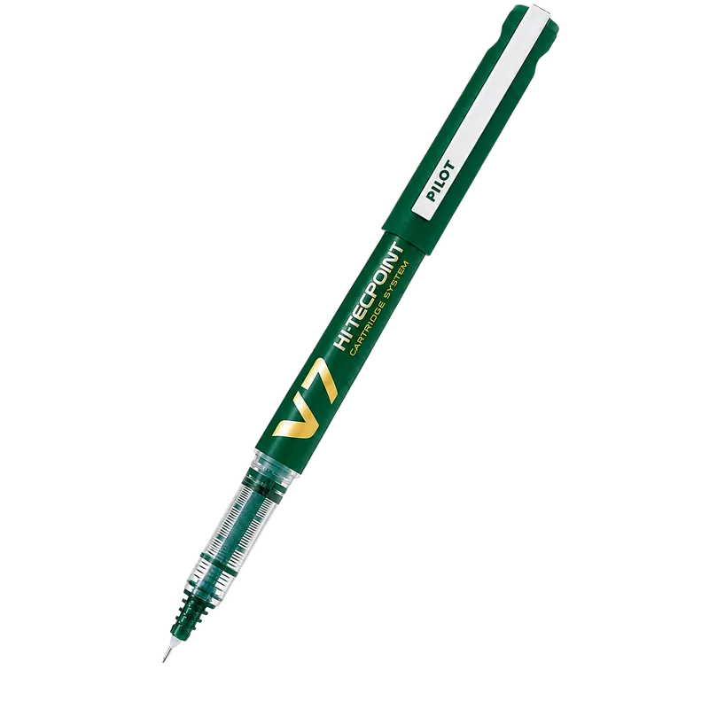 Pilot Hi-Techpoint V7 Cartridge Pen Green 1 Pack