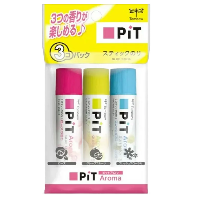 Tombow Glue Stick Pit Hi-Power Pack 1 Pack Small Multicolor