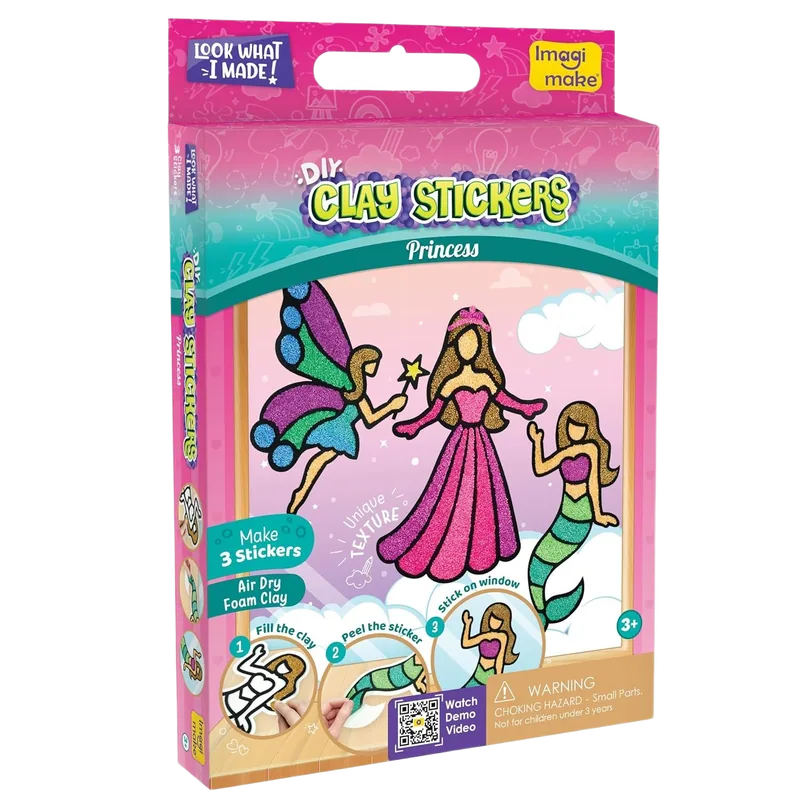Imagimake Clay Sticker Princess Multicolor