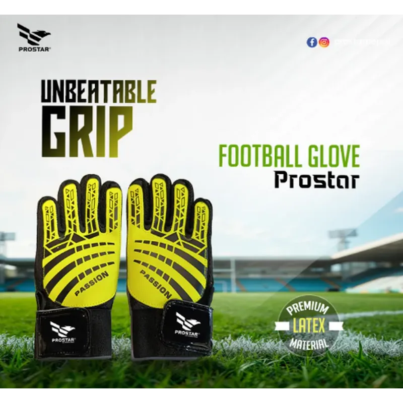 Prostar Football Gloves 1 Pair One Size Multicolor