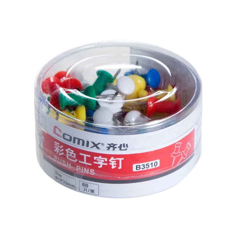 Comix Push Pins 1 Box 23mm Multicolor