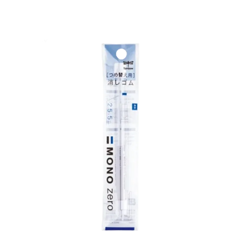 Tombow Refill for Mono Zero Eraser Pen Type Flat Rubber Tip 5 Pack White