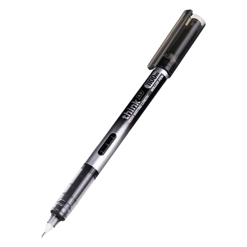 Deli Roller Ball Pen Black 1 Pack