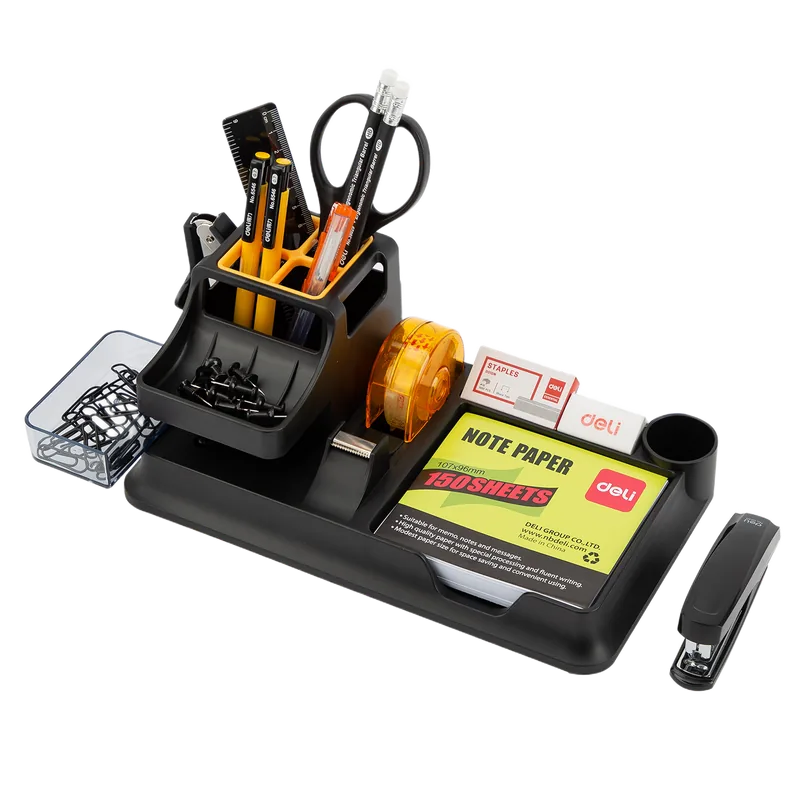 Deli Rotary Desk Organizer E38252A 260 x 103 x 150 mm Black