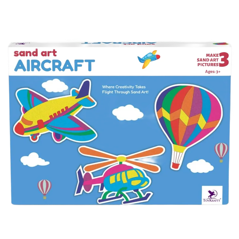 Toykraft Sand Art Pictures Aircraft Multicolor