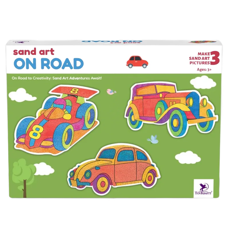 Toykraft Sand Art Pictures On Road Multicolor