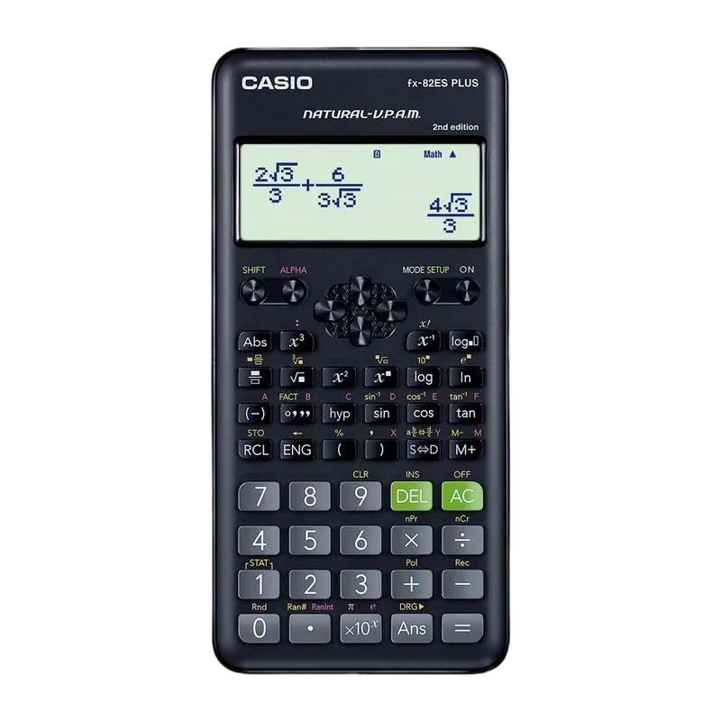 Casio Scientific Calculator FX-82ES Plus Black