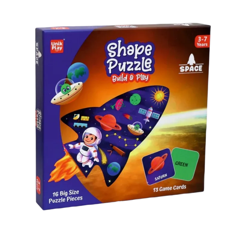UnikPlay Shape Puzzle Space Multicolor