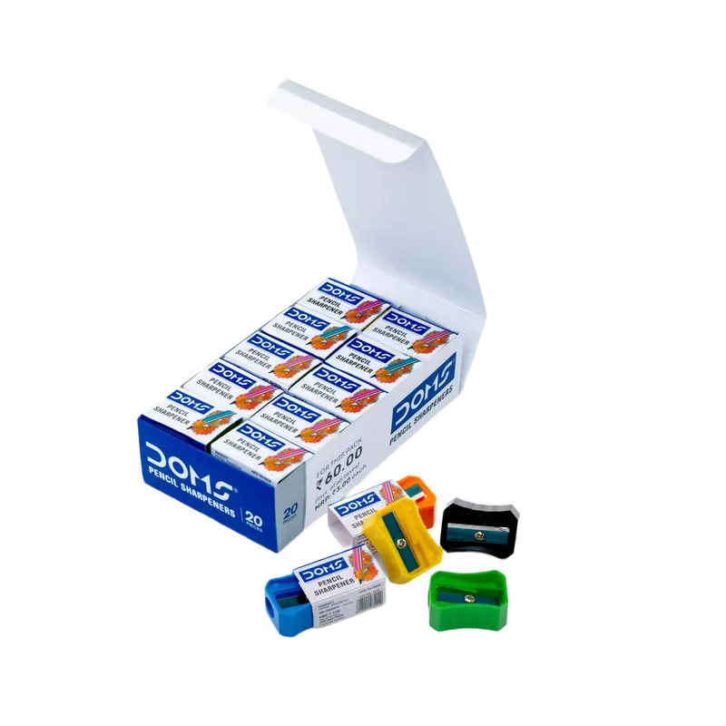 Doms Pencil Sharpeners 1 Pack Multicolor