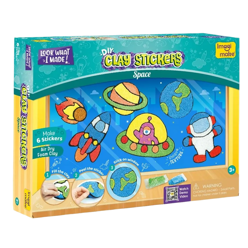 Imagimake Clay Sticker Space Multicolor