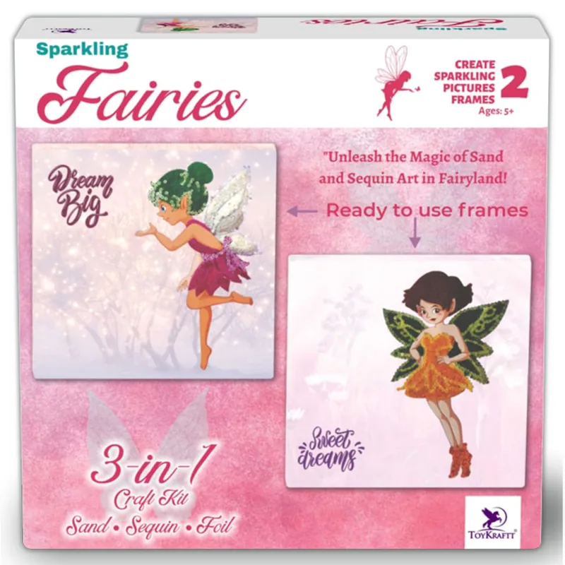Toykraft Sparkling Butterflies Fairies Multicolor