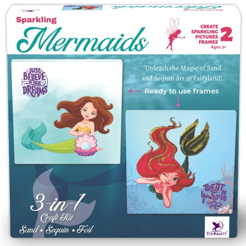 Toykraft Sparkling Butterflies Mermaids Multicolor