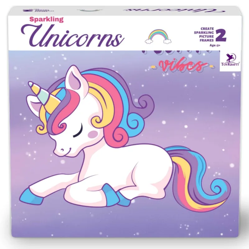 Toykraft Sparkling Butterflies Unicorns Multicolor