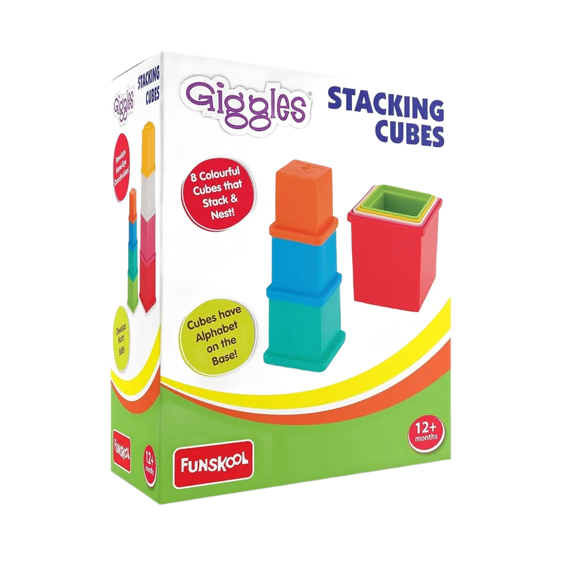Funskool Giggles Stacking Cubes Multicolor