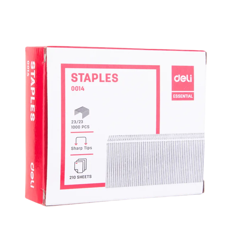Deli Stapler Pins 23/23 1 Box Silver