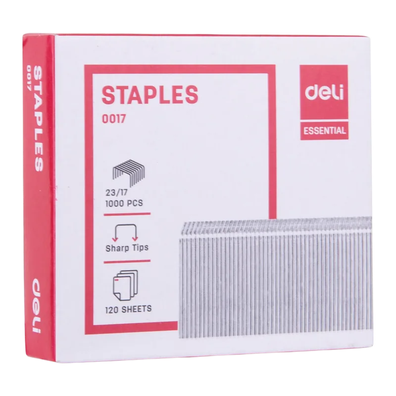 Deli Stapler Pins 23/17 1 Box Silver