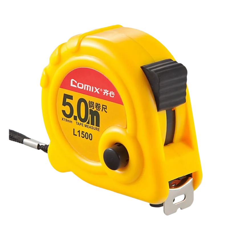 Comix Steel Tape Measure 5m Yellow