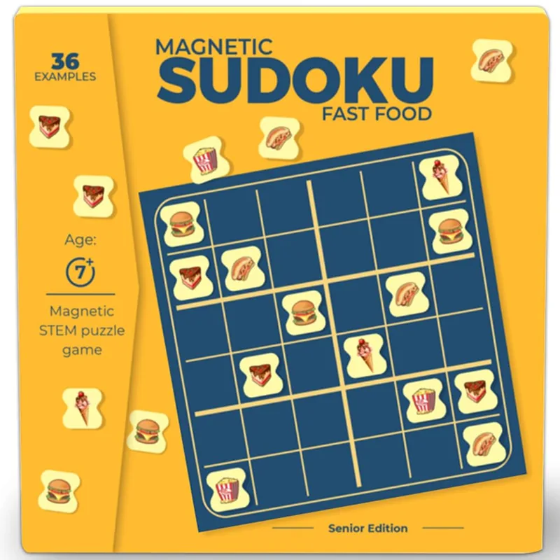 Toykraft Magnalogix Magnetic Sudoku Fast Food Multicolor